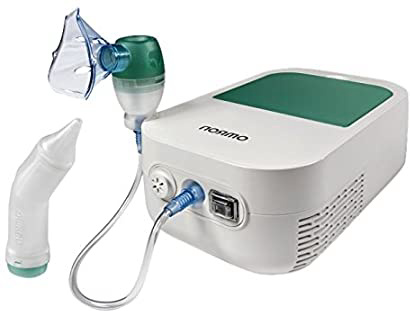 OMRON DuoBaby Inhalador con aspirador nasal 2 en 1, especialmente diseñado para bebés: alivia la congestión nasal y trata afecciones respiratorias