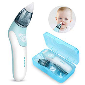 WADEO Aspirador Nasal Bebes Electrico Limpiar Nariz Bebe Limpiador de Nariz Mocos Eléctrico para Resolver la Congestión Nasal Reutilizable Impermeable para Recién Nacidos y Niños