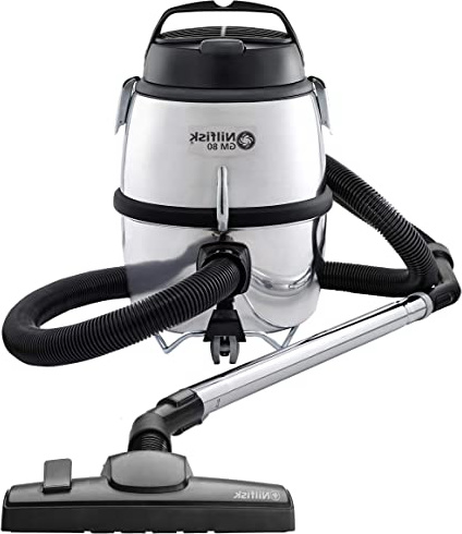 NILFISK GM80 Aspirador icónico de Trineo con o sin Bolsa GM 80, 900 W, 6.25 litros, 75 Decibelios, Aluminio, Gris