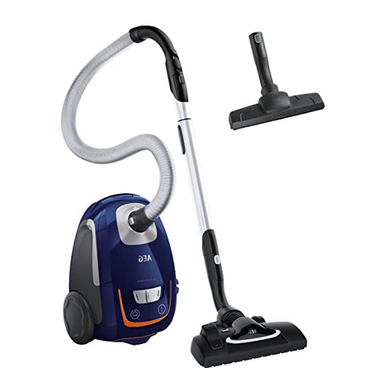 AEG VX8-3-DB-M Aspirador con bolsa, A+BAA, 600W, 61dB, 12m radio de acción, con cepillos extra