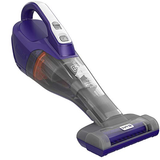 BLACK+DECKER DVB315JP-QW - Aspirador de mano sin cable 12V (1.5Ah), acción ciclónica, especial mascotas