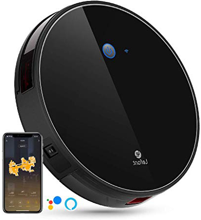 LEFANT Robot Aspirador WiFi Aspirador de Limpieza con App, Succión Fuerte 2200 Pa Aspiradora Robot con Alexa y Google, Navegación Inteligente, Silencioso, Auto-Carga, para Pelo de Mascotas M520