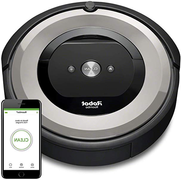 iRobot Roomba e5154 - Robot Aspirador Óptimo Mascotas, Succión 5 Veces Superior, Cepillos de Goma Antienredos, Sensores Dirt Detect, Suelos Duros y Alfombras, Wifi, Programable App, compatible Alexa