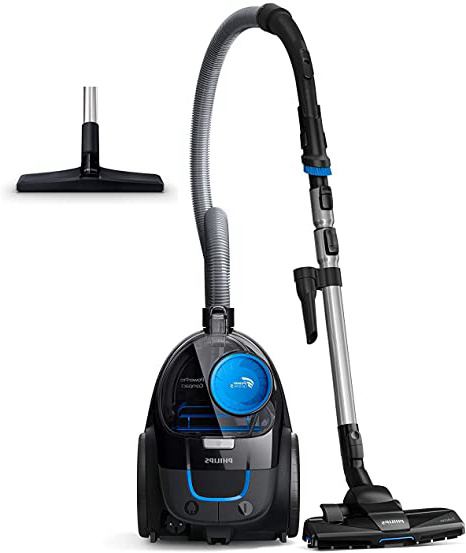 Philips PowerPro Compact FC9331/09 - Aspirador con sistema Ciclonico sin Bolsa, Deposito 1.5 L, Filtro Antialergias, Facil de Limpiar