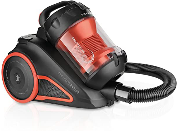 Taurus Pulsar Turbo-948.969 Aspirador de Trineo sin bolsa con filtraje multiciclónico, Energy Eco System, Turbocyclone Sytem, 2 litros, Filtro HEPA, 800 W, 78 decibeles, 2 liters, Decibelios, Plástico