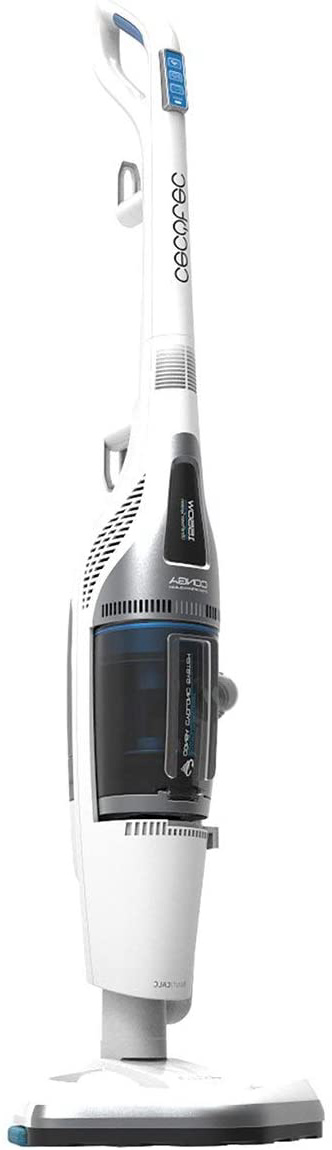 Cecotec Conga Steam&Clean. Aspirador Vaporeta 4 en 1: Barre, aspira, Pasa la mopa y friega con Vapor. Potencia 1550W. Sin Bolsas. Ciclónico Silencioso. Elimina el 99’5% bacterias. Filtro HEPA.