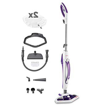 Polti Vaporetto SV440_DOUBLE Escoba a Vapor Doble función con Limpiador portátil, Cepillo Vaporforce, 15 en 1, 1500 W, 0.3 litros, Lila/Blanco