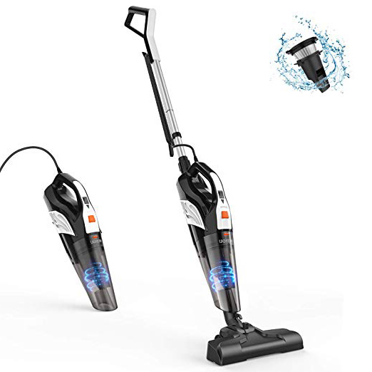 Aspiradora Escoba, MEIYOU Aspirador Mano con Cable Succión 18000 PA, Aspiradora con Cable 600W, Aspiradora Escoba Hogar con Lavable Filtro HEPA, Cable de 6M