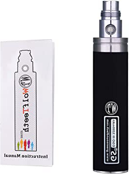 Wolfteeth GS EGO II Batería Recargable Alta Capacidad 3200mAh, 510 Cigarrillo Electrónico Sin nicotina Ni Tabaco (Negro)