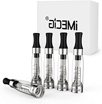 IMECIG® 5 x CE4 Transparente Claro Vapor Atomizador para E-Cig Clearomizer para Ego MT3 CE4 CE5 CE6 Batería de E-Cigarrillo Cigarrillo Electrónico Pluma de Vapor E-Shisha No Nicotina