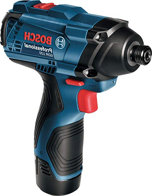 Bosch Professional GDR 120-LI Atornillador de Impacto a batería (2x1,5Ah Case) /06019F0001, Azul