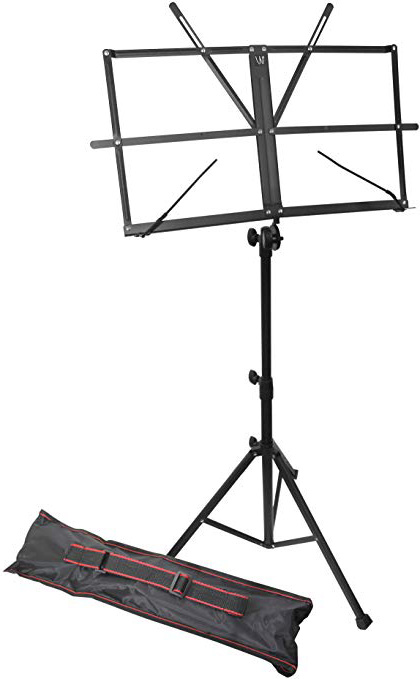 Windsor 050151-BK - Soporte de música con bolsa, Negro