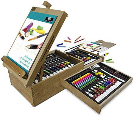 Royal & Langnickel- Set de Artista Caballete para Todos los usos, 104 Piezas, Multicolor (Royal Brush REA6000)