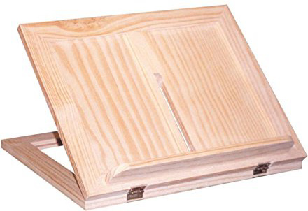 Atril tapa madera. Medidas (ancho/alto): 31.5 * 26 cm.