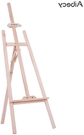 Aibecy Caballete de Madera 150cm/ 59 Inch para Pintura,Pino de Nueva Zelanda