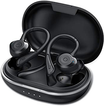 Muzili Auriculares Bluetooth Deportivos V5.0 IPX7 Impermeable Auriculares Bluetooth Inalambricos Movil 36H Tiempo de Reprodución Sonido Estéreo con Microfono Incorporado Caja de Carga