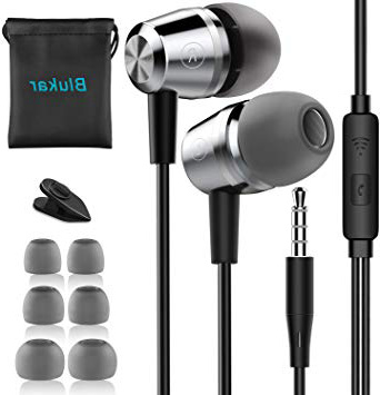 Auriculares In Ear, Blukar Auriculares con Cable y Micrófono Headphone Sonido Estéreo para Samsung Galaxy, Huawei, XiaoMi, PC, MP3/MP4 Android y Todos los Dispositivos de Auriculares de 3,5 mm