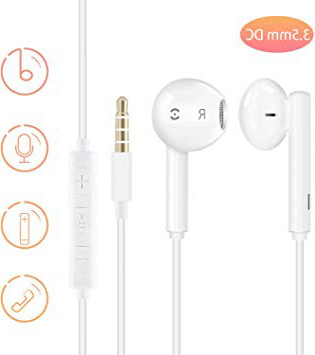 【2 Pares 】 Kingking Auriculares Aislamiento de Ruido con Sonido Puro y Potente bajo Compatible con Samsung Galaxy Huawei Mate Honor Alcatel Lenovo Motorola Mi con Control Remoto y Micrófono