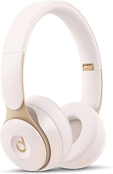 Beats Solo Pro con cancelación de ruido - Auriculares supraaurales inalámbricos - Chip Apple H1, Bluetooth de Clase 1, 22 horas de sonido ininterrumpido - Marfil