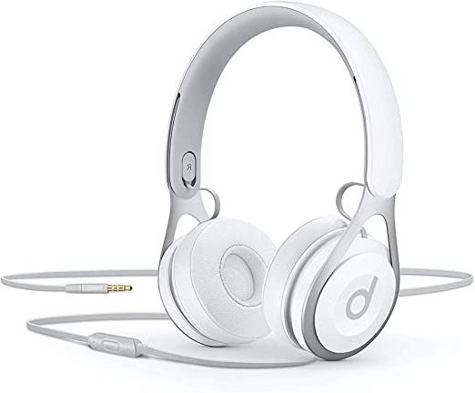 Beats EP - Auriculares supraaurales con cable - Sin batería para escuchar tanto como quieras, controles y micrófono integrados - Blanco
