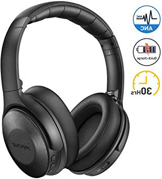 Mpow H17 Auriculares con Cancelación de Ruido Activa, Auriculares Diadema Bluetooth con Carga Rápida, 30 Hrs de Juego, Hi-Fi Sonido, Auriculares Diadema Inalámbricos con Micrófono para Móvil/TV/PC