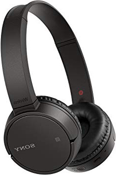 Sony WHCH500 Auriculares inalámbricos de diadema (Bluetooth, NFC, duración de batería de hasta 20 h, diafragma de 30 mm, manos libres), Negro