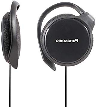 Panasonic RP-HS46E-K Slim - Auriculares de Clip Compactos Plegables (108 dB, Auriculares poliamida, Diseño ultradelgado, 3.5 mm, 32 Ohmio), color Negro