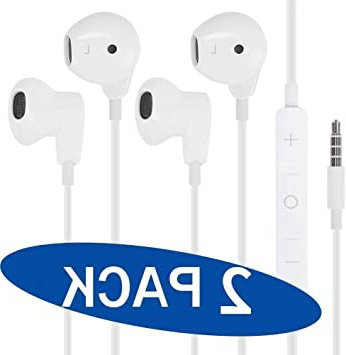 MASOMRUN Auriculares con Cable Sonido estéreo Auriculares intrauditivos con Auriculares de 3.5 mm Enchufe Micrófono Control de Volumen para Entrenamiento Deportivo Compatible con teléfonos celulares