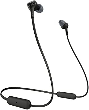 Sony WIXB400 - Auriculares inalámbricos de botón (Bluetooth, Extra Bass, 15h de batería, Tapones magnéticos para Transporte fácil, Llamadas Manos Libres, óptimo para Trabajar en casa), Negro