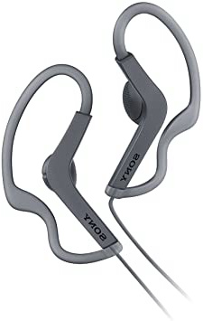 Sony MDRAS210B.Ae - Auriculares Deportivos de Botón con Agarre al Oído (Resistente a Salpicaduras), Color Negro, 5