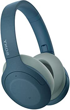 Sony WH-H910N - Auriculares inalámbricos (Bluetooth, Cancelación de Ruido, LDAC, hasta 35h de batería, Hi-Res Audio, h.Ear on, Sonido adaptativo, tecnología de Sensor de Ruido Dual, DSEE HX) Azul