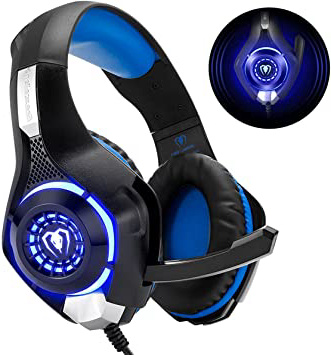 







Beexcellent GM-1 - Auriculares Gaming para PS4, PC, Xbox one, PlayStation - Psone, Cascos Ruido Reducción de Diademas Cerrados Profesional con Micrófono Limpio Sonido 3.5mm, Azul






