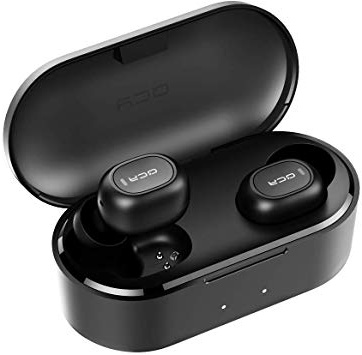 







Auriculares Bluetooth con Micrófonos, HOMSCAM Impermeable Auriculares Inalámbricos Bluetooth 5.0 QCY HiFi Mini Twins Estéreo In-Ear Bluetooth con Caja de Carga Portátil para iPhone y Android






