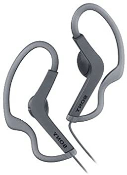 Sony MDRAS210B.Ae - Auriculares Deportivos de Botón con Agarre al Oído (Resistente a Salpicaduras), Color Negro, 5