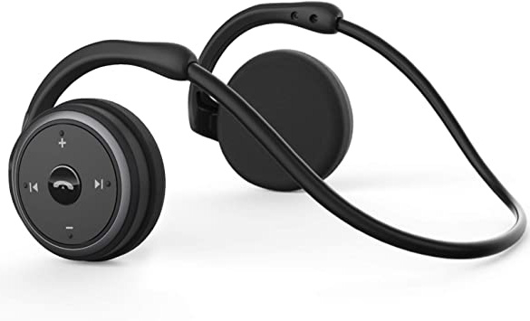 Auriculares Bluetooth 4.1 Deportivos Inalámbricos Cascos,Inalámbricos Running Impermeable Cascos Correr con Micrófono,Hi-Fi Sonido Estéreo,12 Horas de Juego,Gimnasio (Negro)