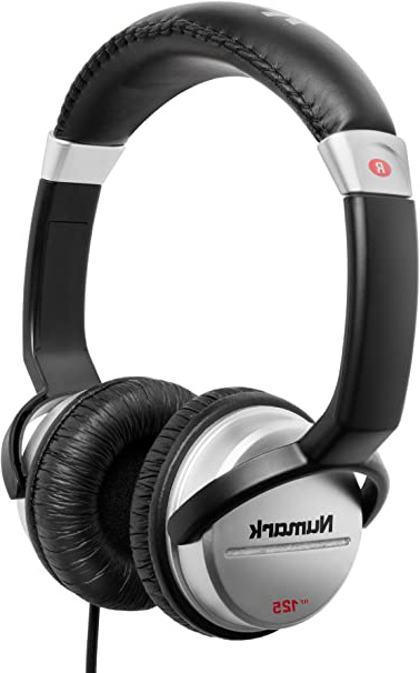 Numark HF125 - Auriculares de DJ Profesionales Ultraportátiles con Cable de 1,8 m, Transductores de 40 mm para Mayor Respuesta y Diseño Cerrado para un Aislamiento Superior