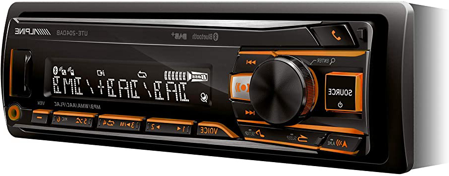 Alpine Autorradio UTE-204DAB, Dab, USB, Bluetooth, Negro