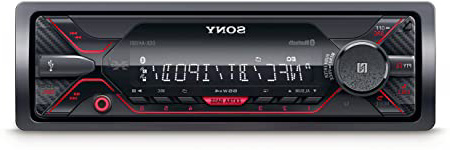 Sony DSXA410BT, Receptor Multimedia para Coche (Conexión Bluetooth Doble, NFC, Ecualizador de 10 Bandas, Función Karaoke, 4 X 55 W, MP3 y Flac, Extra Bass, USB, AOA 2.0), Negro