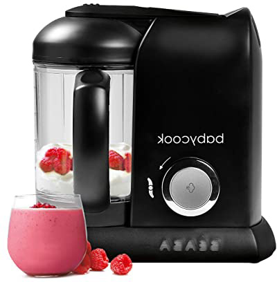 Béaba Babycook Solo, Robot de cocina 4 en 1, Negro