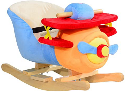 HOMCOM Caballo Balancin Niño Avion