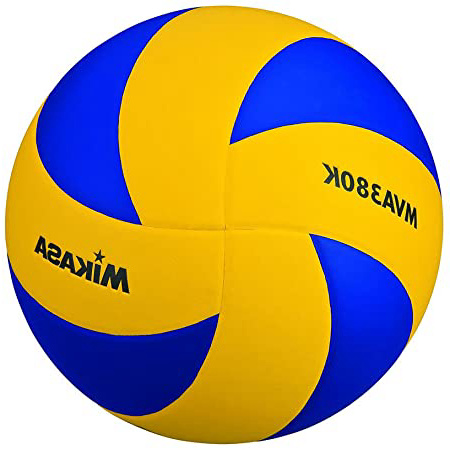 MIKASA MVA-380K Balón, Unisex Adulto, Azul/Amarillo, 5