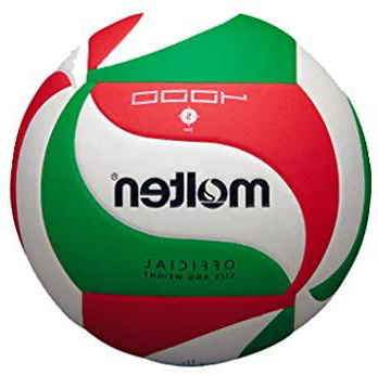 Molten VM4000 - Balón de Voleibol, Blanco, Rojo y verde, Talla 5