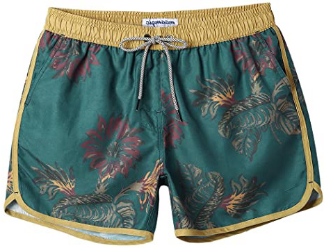 MaaMgic Bañador Hombre de Natación Secado Rápido Interior de Malla Pantalones Cortos d'Aire Vintage 80s 90s