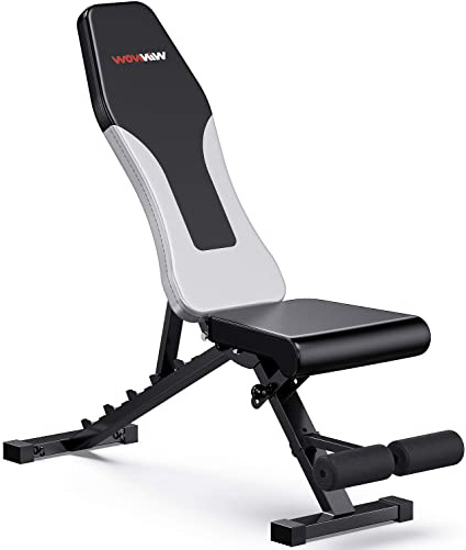 WINNOW Banco de Pesas Ajustable Banco de Entrenamiento Plegable para el Hogar Banco Plano Inclinado Invertido Banco de Musculación Multiuso …