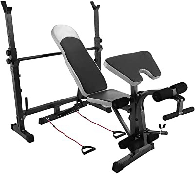 Autovictoria Bancos de Peso Banco de Entrenamiento Banco de Pesas Multifuncional para Músculo con Capacidad de 300kg / 400kg Equipo Ideal para Ejercicios de Interior