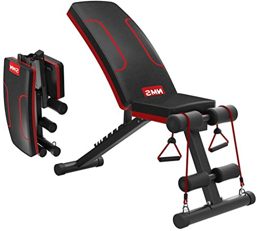 Songsh - Banco plegable con inclinación ajustable, multiusos, banco de ejercicio portátil, ideal para entrenamiento de fitness, multiposición, para ejercitar todo el cuerpo