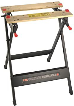 BLACK+DECKER WM301 - Banco de trabajo, bambú y acero