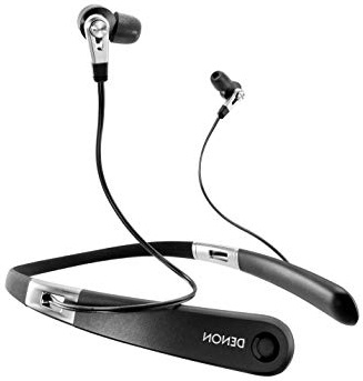 Denon ahc820 W inalámbrico Banda para el Cuello Auriculares In-Ear con Double Air Compression Conductor Negro