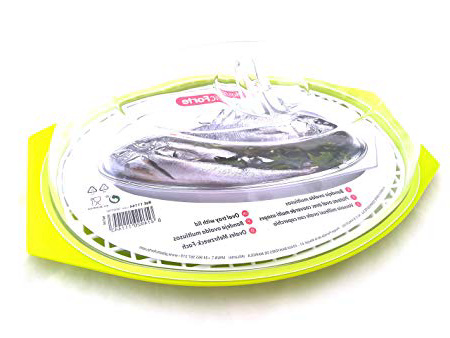 LCQI Bandeja Descongelar Alimentos Recipiente Plástico Tapa Rejilla Descongelación Rápida (Verde)