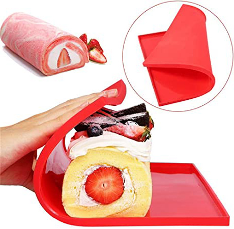 Bandeja para hornear suiza Bandeja para hornear flexible Bandeja para hornear flexible Galletas de silicona Molde para hornear Molde para hornear, 31.5 x 26.5 cm